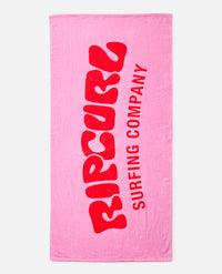 GRAPHIC STANDARD TOWEL PINK