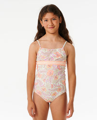 HIDDEN TROPIC ONE PIECE-GIRL YEL