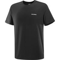 SALOMON LOGO TEE M DEEP BLACK