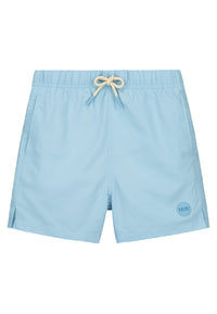 Boys MILO swim shorts 4 inch solid Cyan