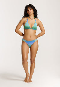 Ladies AMY bikini set waterlily structure Blue