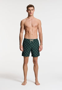 Men MIKE swim shorts 7 inch sketched coral Gren