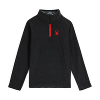YOUTH SPEED FLEECE 1/2 ZIP BLACK