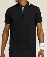 M ADVANTAGE ZIP POLO BLACKBRWH
