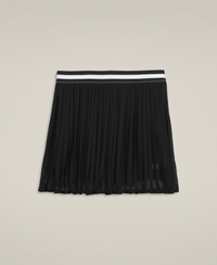 W TEAM PLEATED SKIRT BLACK