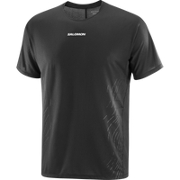 SENSE AERO SS TEE GFX M DEEP BLACK/BLACK
