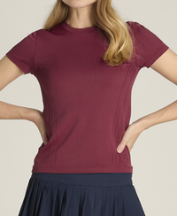 W PRO SEAMLESS TEE CRANBERRY
