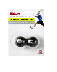 STAFF SQUASH 2 BALL DBL YE DOT