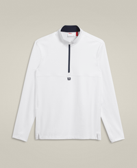 M ELEVATE PERFORMANCE 1/2 ZIP BRT WH