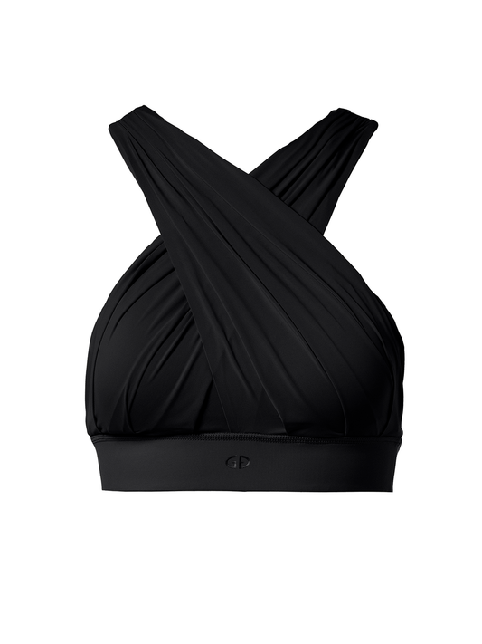 DRAPE BRA BLAK