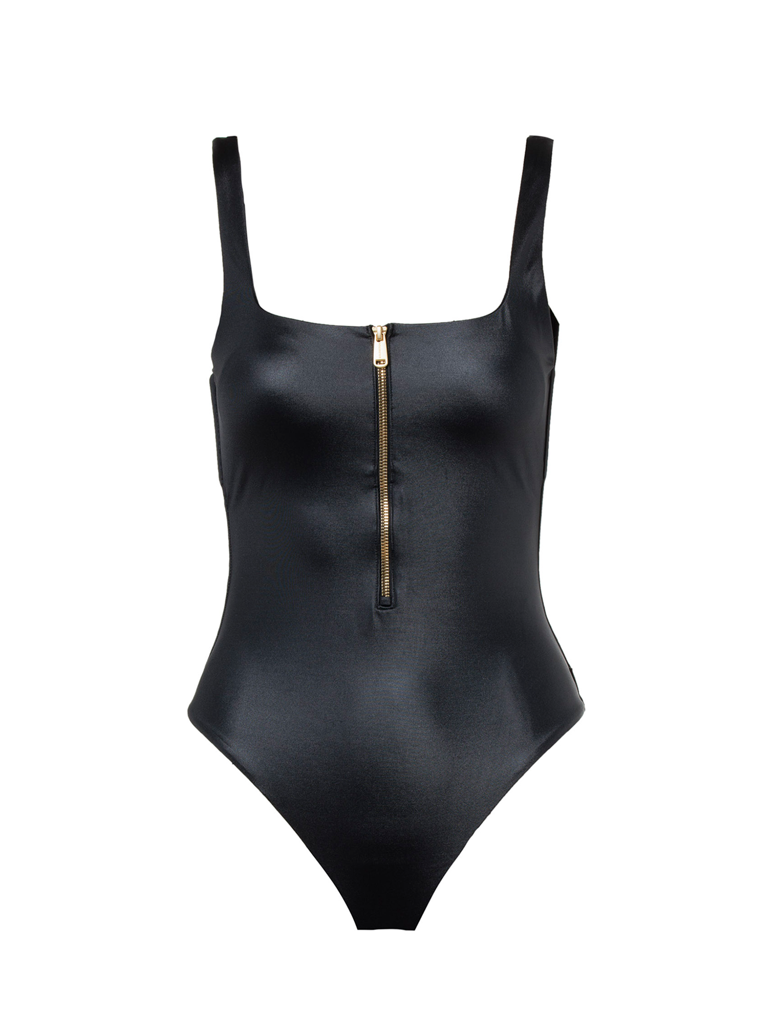 SURFSIDE BATHING SUIT ZIPPER BLAK