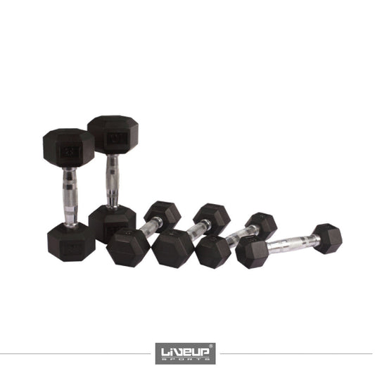 HEX RUBBER DUMBBELL