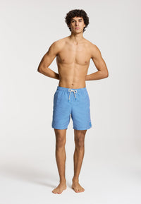 Men MIKE swim shorts 7 inch geo tile Blue