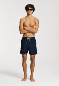 Men MIKE swim shorts 7 inch solid Navy