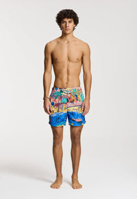 Men NICK QUICK DRY swim shorts 6 inch shiwi island Mult